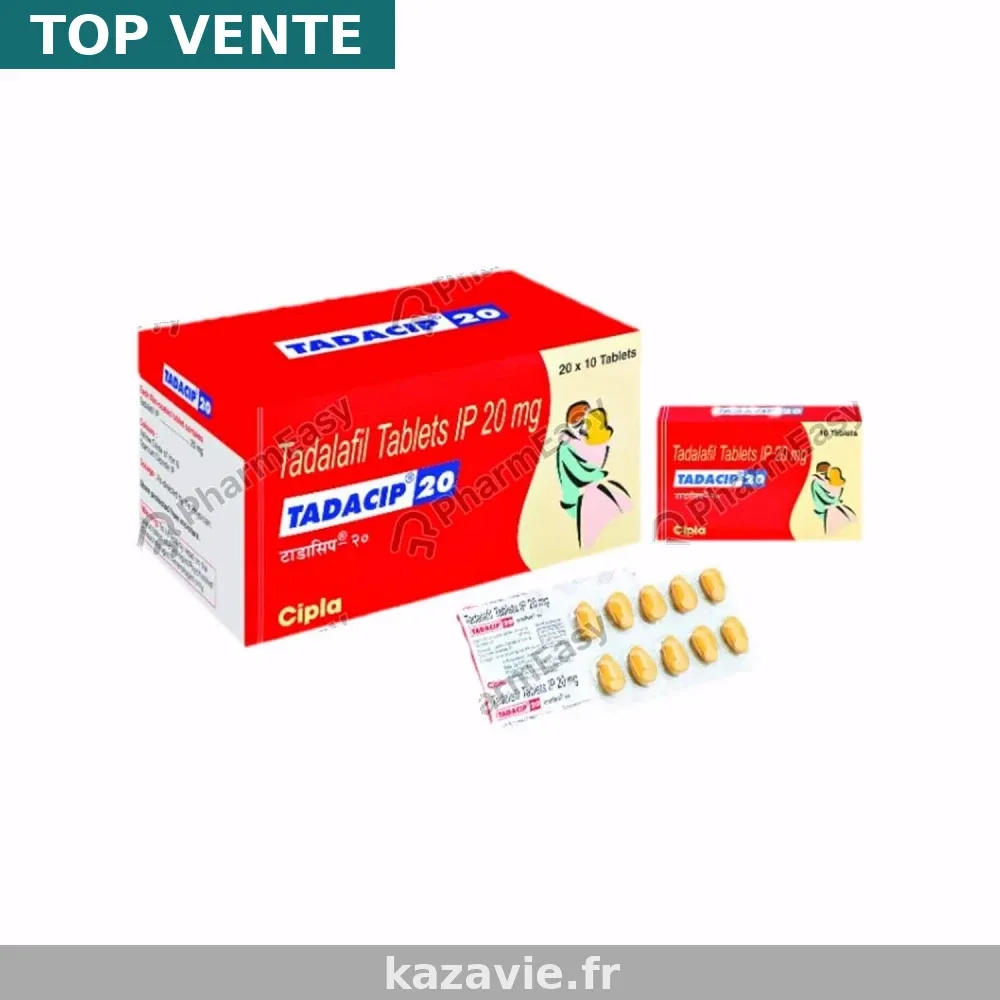 Achat Tadacip 20mg pas cher en ligne - Pharmacie des Halles