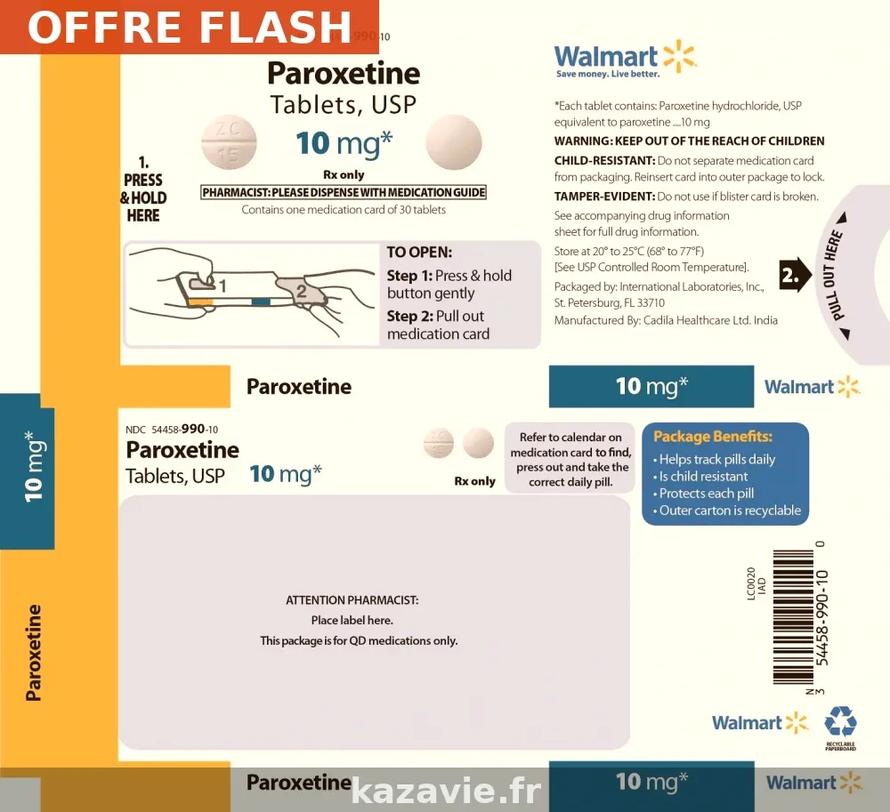 Achat Paroxétine 40mg livraison rapide générique - Pharmacie Lafayette